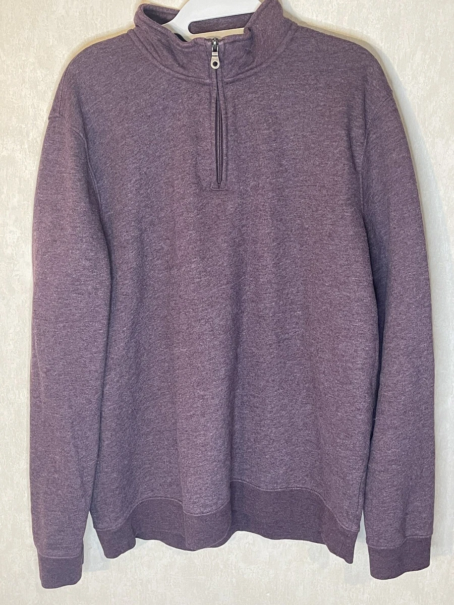 Croft u0026amp; Barrow Extra Soft Sweatshirt Size Large Women's Purple Mock  Collar | eBay