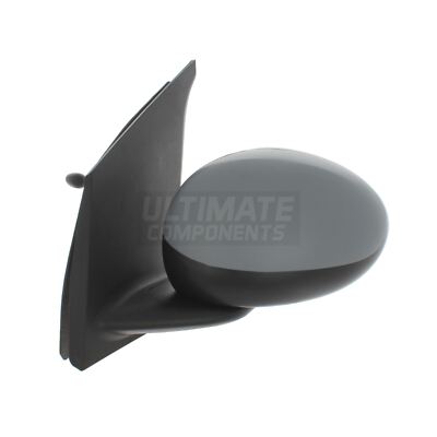 Replacement Door Wing Mirror For Toyota Aygo 2005-2015 - Manual, Primed, Right Side (Drivers Side UK)