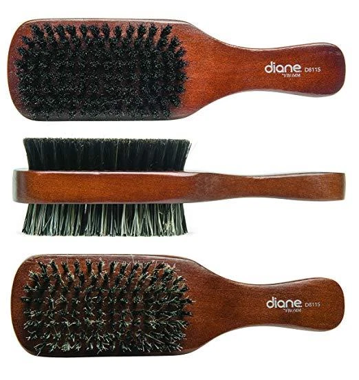 Diane 100% Boar 2-Sided Club Brush, Medium and Firm Bristles, D8115 by Diane - Image 2 of 4