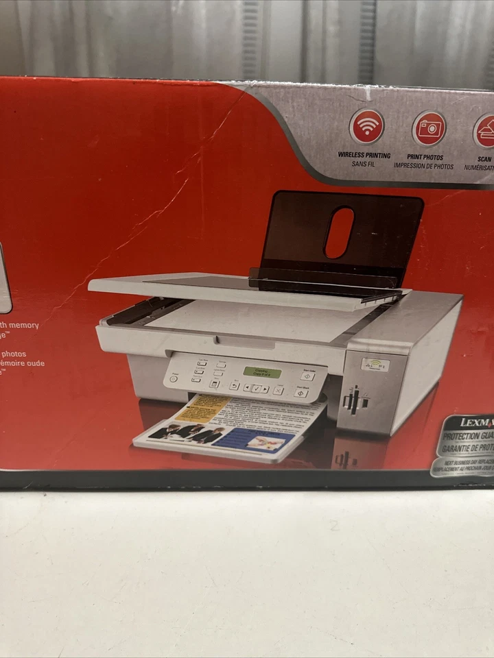 NEW LEXMARK X4550 WIRELESS ALL-IN-ONE PRINTER Nice New In Box Sealed - Image 3 of 3