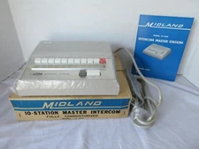 Vintage New MIDLAND 10-Station Master Intercom Model 13-240 Audio Voice 