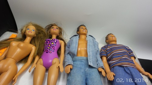 KONVOLUT 7 Mattel BRAUN/BRÜNETTE, ROTE HAARE Barbie & KEN PUPPEN - Bild 3 von 11