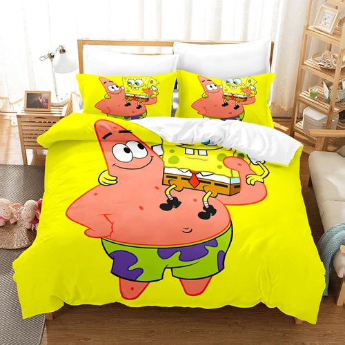 Trapunta Copripiumino 3D Spongebob Squarepants set lenzuola singolo matrimoniale - Foto 9 di 21