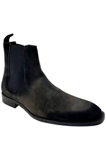 Donald Pliner Men's Sloan Oily Suede Sip On Boot Dark Grey