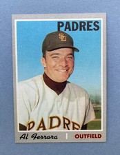 1970 Topps Baseball Al Ferrara #345 San Diego Padres Vintage Card
