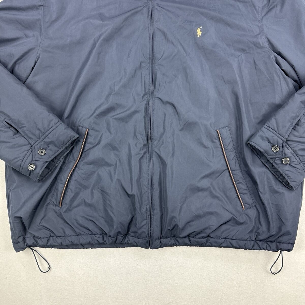 VTG Polo Ralph Lauren Jacket 4XB Blue Softshell Lined Bi VTG Polo Ralph Lauren Jacket 4XB Blue Softshell Lined Bi