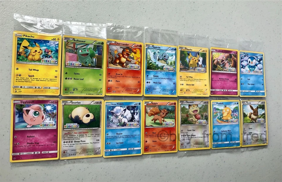 Juego Completo Build a Bear Pokemon 14 Cartas SELLADO NUEVO Foto 2 de 2