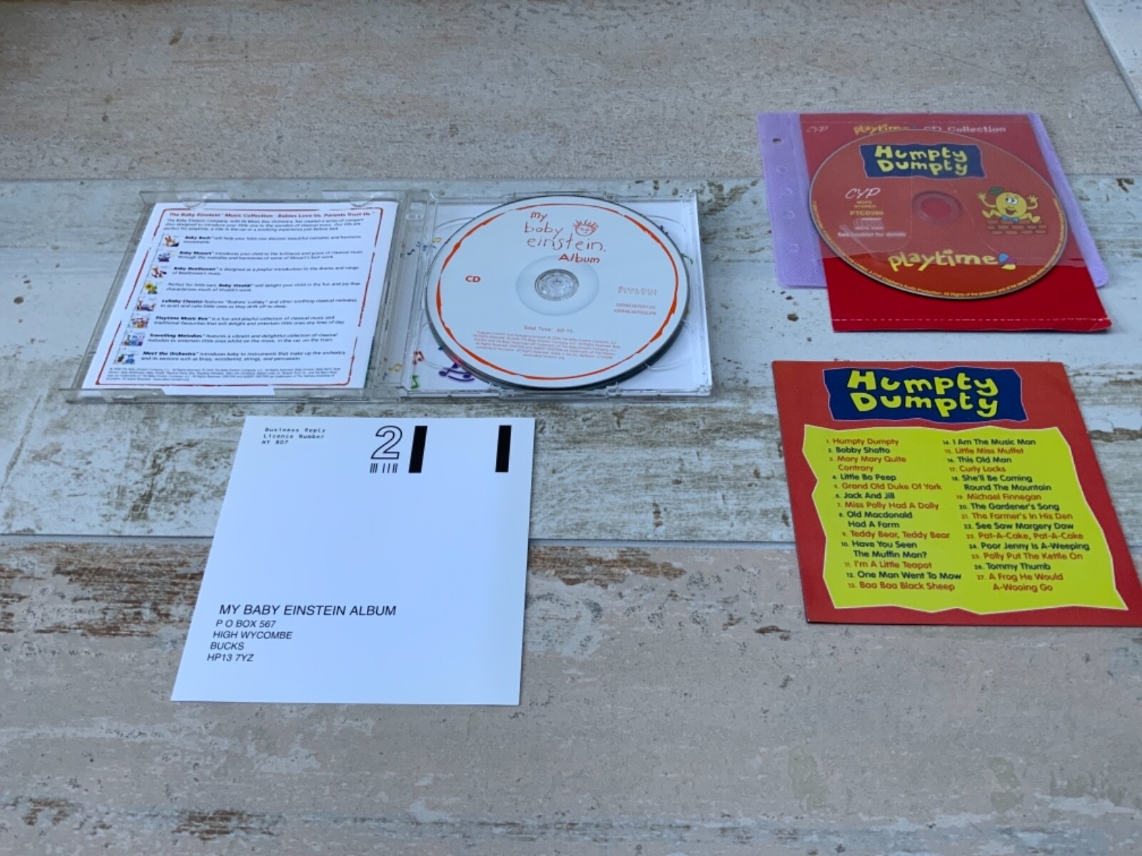 My Baby Einstein Album CD + DVD + HUMPTY DUMPTY fun singalong songs CD