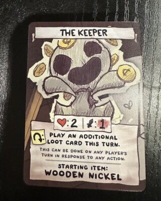 Alt Art | The Keeper | Binding Of Isaac Four Souls Kickstarter Exclusive