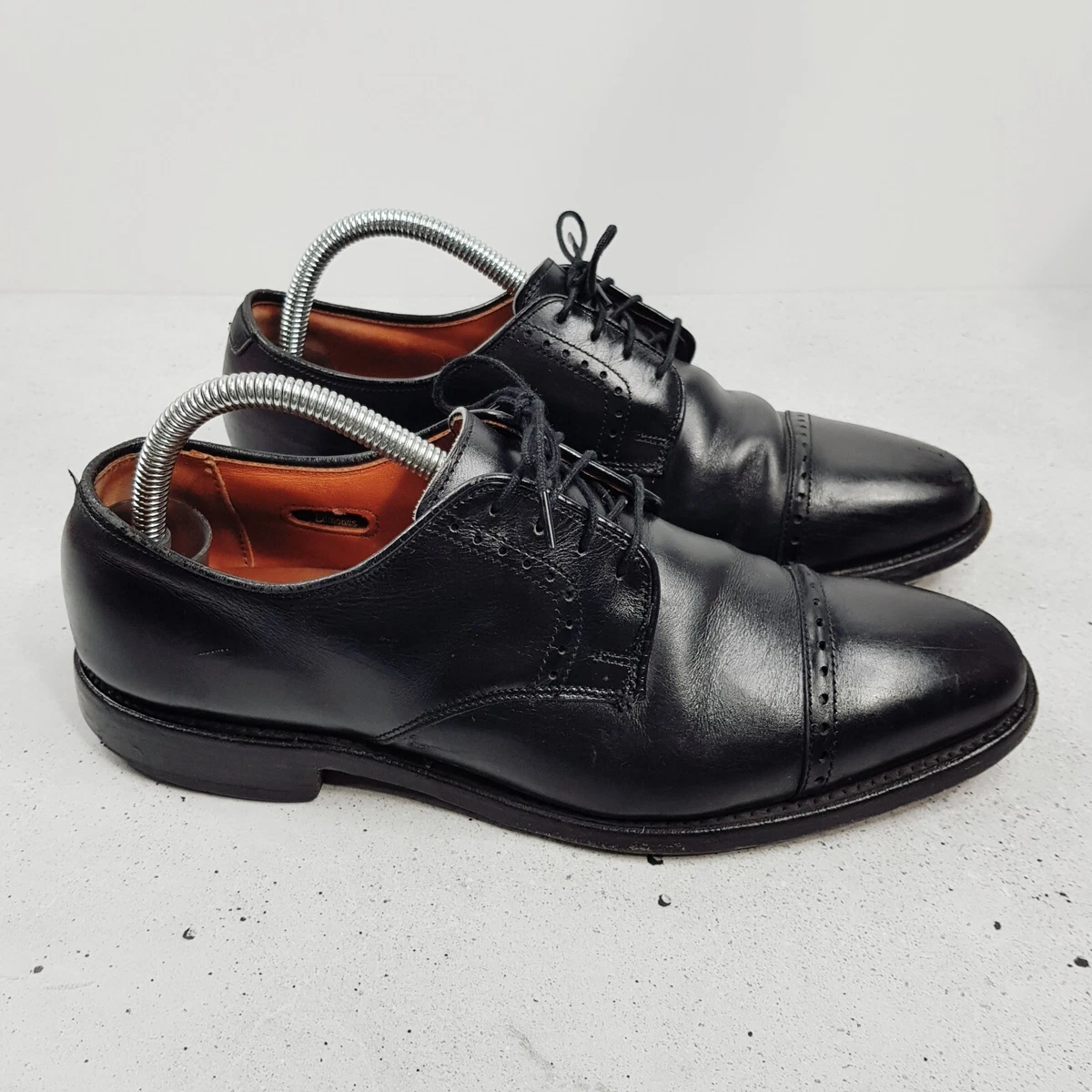 ALLEN EDMONDS Mens Size US 8 Black Leather Clifton Dress Shoes 