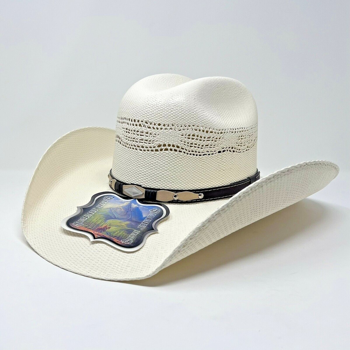 Summit Hats 50X Bangora Silverton Ivory W/Elastic Cowboy Hat  display picture 3