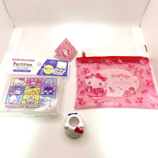 Hello Kitty Sanrio Vinyl pouch Toothbrush hold Pill Case and set from Japan
