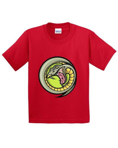 Snake Print Kids Summer Short Sleeve Unique Animal Design Children Top T Shirt - Picture 7 of 14