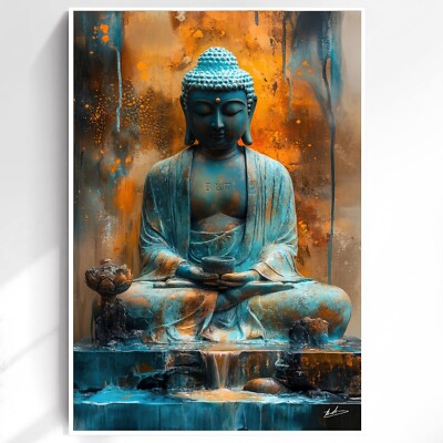 Leinwand Bilder Buddha Kunst Wanddeko Wandbilder XXL Wohnzimmer 6349A