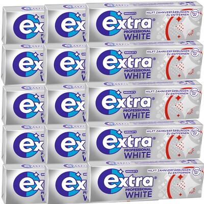 15 x 10 EXTRA  PROFESSIONAL White - 150 Kaugummi Dragees