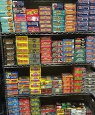 Football Card LIQUIDATION- LOT OF 55 VINTAGE FOOTBALL CARDS IN UNOPENED PACKS