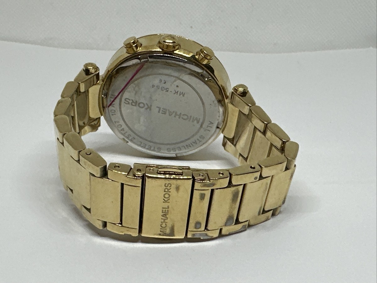 Michael Kors Parker MK5354 Women\'s Gold Stainless Steel Analog Dial Watch NUL4 Michael Kors MK5354 - Parker Watch • Watchard.com main image 4