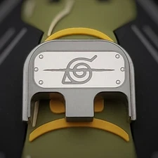 Titanium Glock back plate fits Gen 1-5  - Anime Leaf A. Ver.3 design