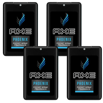 Axe Phoenix Pocket Spray Fragrance Men's 0.57 oz Travel Size 4-pack