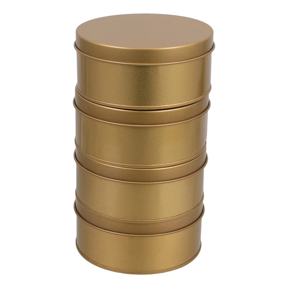 4 Pcs Keksdose Plätzchendose Kleine Metallbox Blechetui Süßigkeitenbehälter - Bild 2 von 4