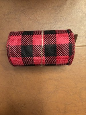 11 Rolls Red/Black Floral Mesh 5.5 In x 15 ft