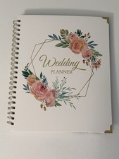 Floral Wedding Planner Book with Organizer, 5 Tabs, Hardcover, 9" X 11.9