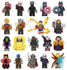 Avengers Lego Marvel DC Super Heroes Minifigures Fine Gioco Thor Thanos Capitano