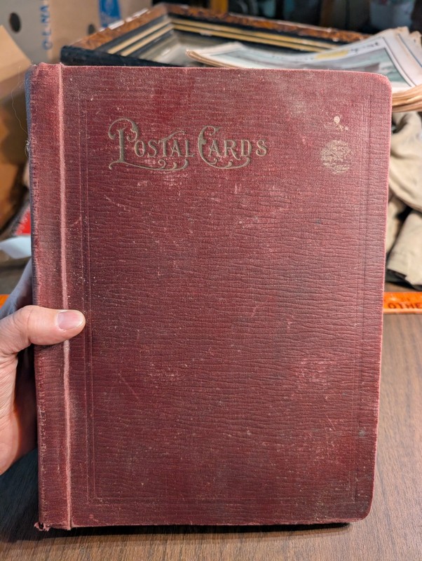 Antique Book Of Postcards All Different Designs Over 100 Cards