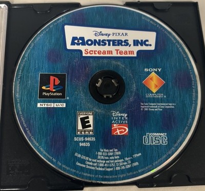 Monsters, Inc.: Scream Team (Sony PlayStation 1, 2001) - Disc Only - Tested