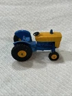 Vintage 60's Matchbox Series No 39 Ford Tractor Lesney England Blue Yellow Paint