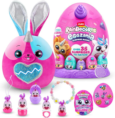 Rainbocorns Eggzania Surprise Mania Bunnycorn, Über 20 Überraschungen, Plüschtie