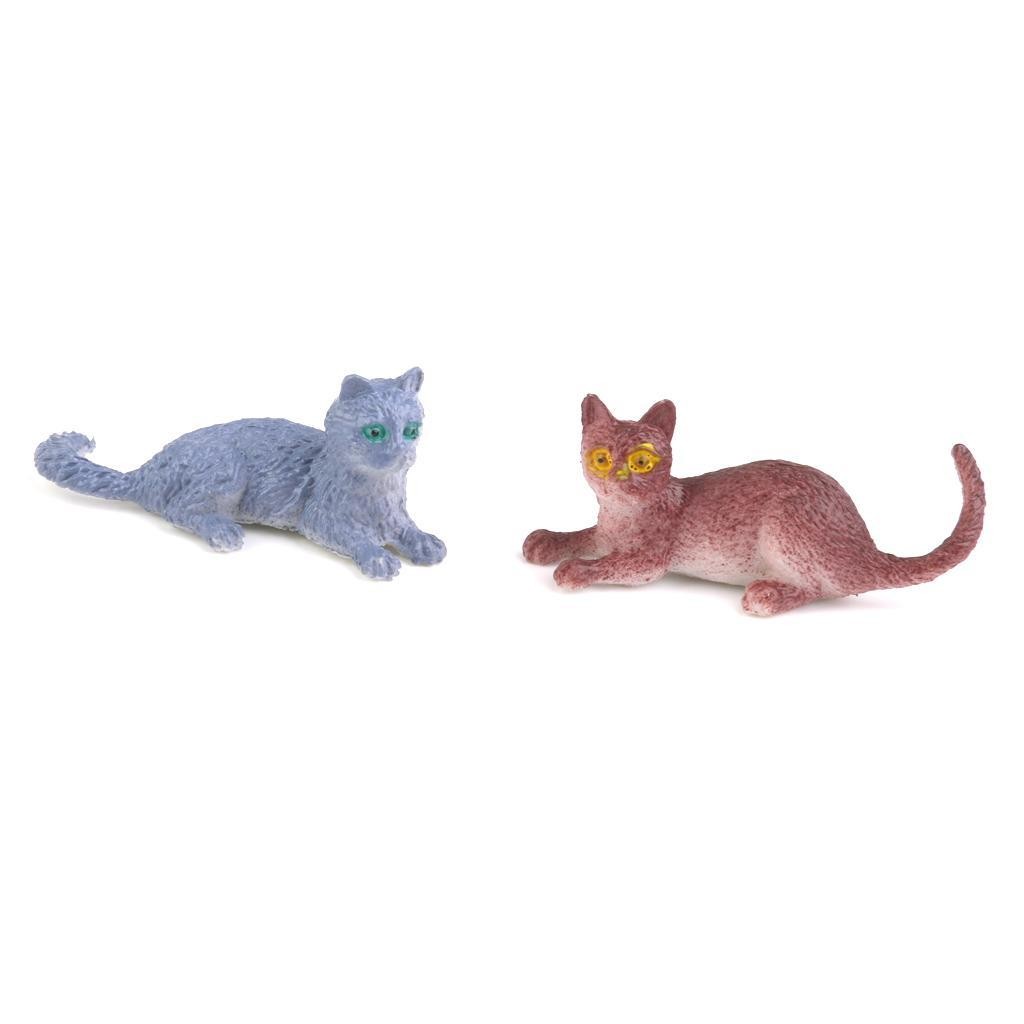 Simulazione Di Figure Di Gatti Piccoli In Plastica Stampi Per Bambini Giocattolo foto 4