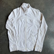 Lululemon Jacket Womens 4/6 White Define Full Zip Track Running Yoga Athletic