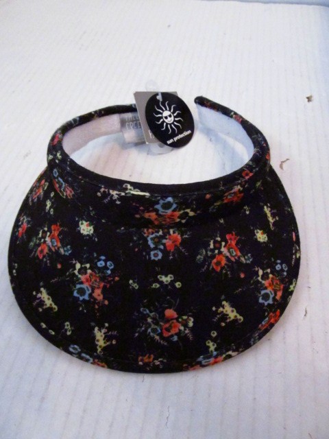 Falls Creek Womens Floral Print Visor Hat Sun Protection  display picture 1