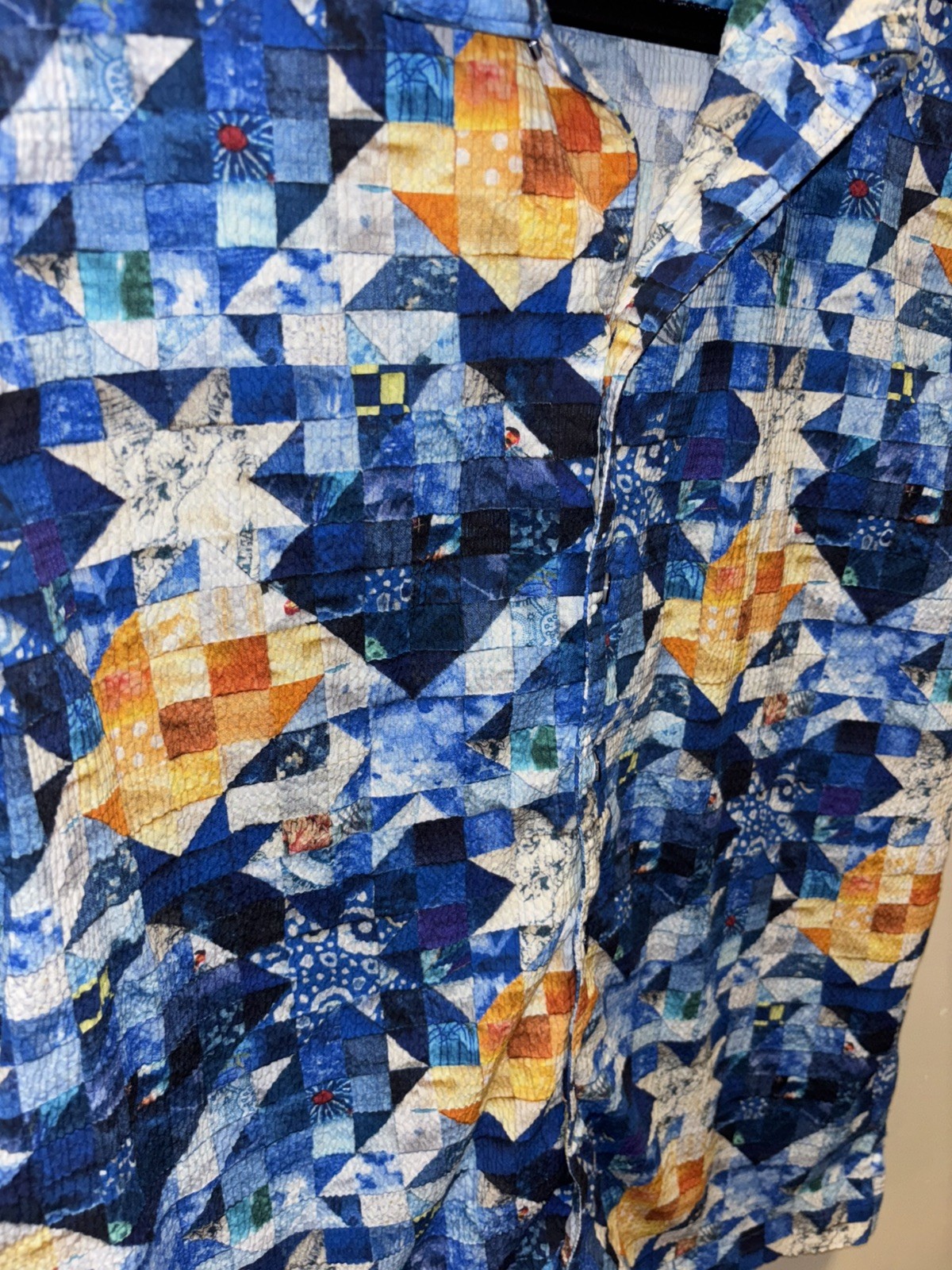 Robert Graham Sashiko Patchwork Print Regular Fit… - image 9