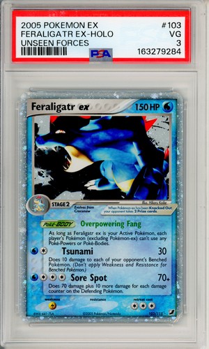 Feraligatr ex graded PSA 3 for sale on eBay