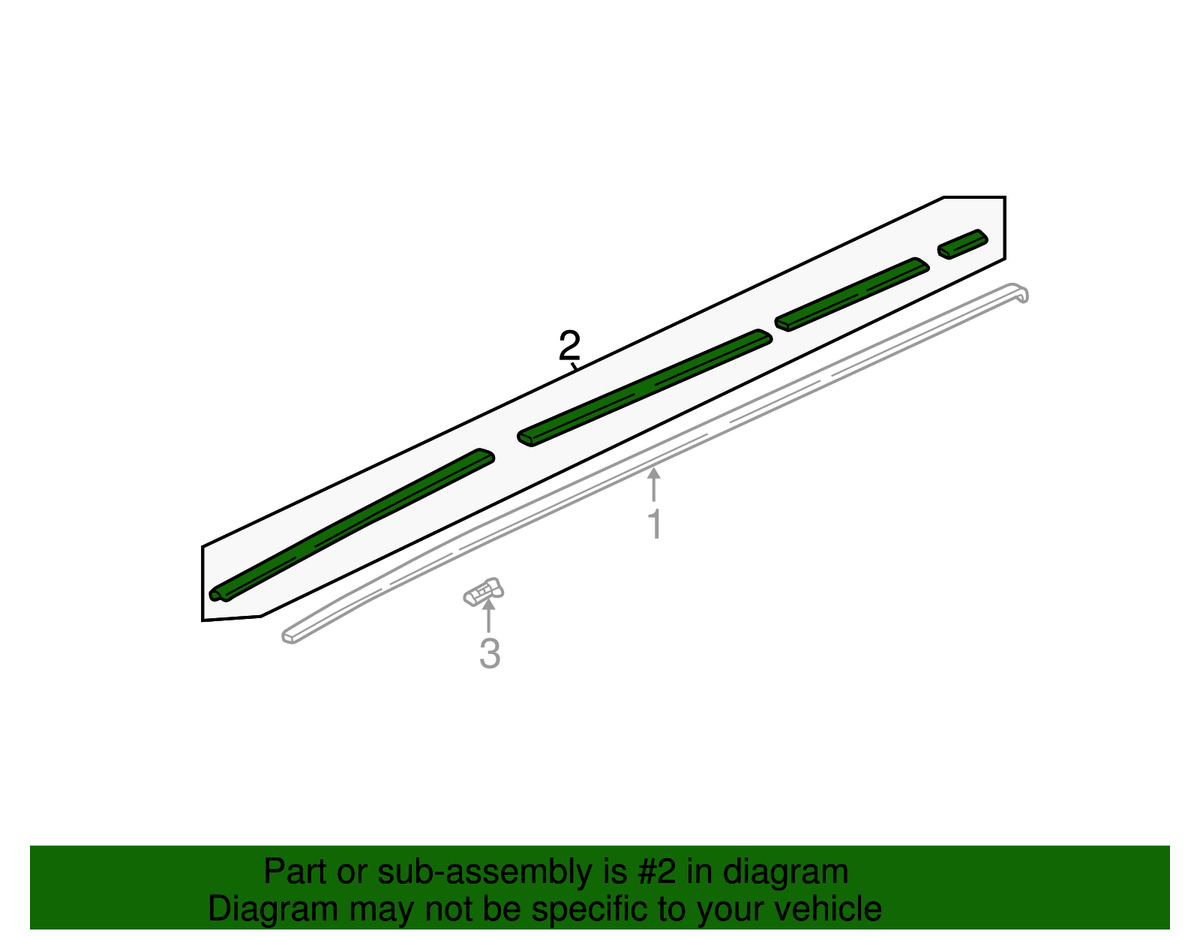 08-10 Honda Odyssey Left (Driver) Roof Molding Assembly (74316-SHJ