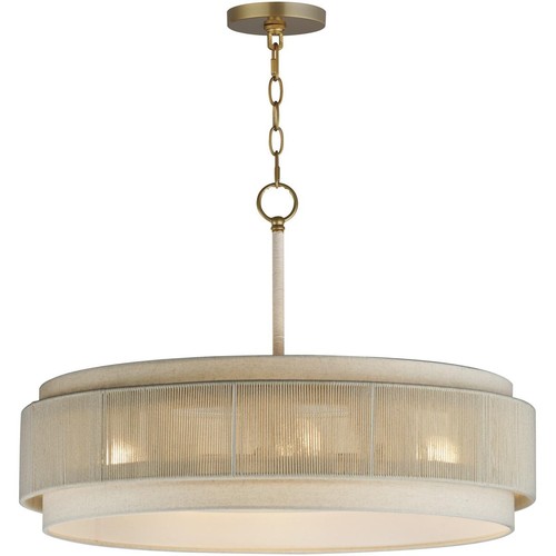 Maxim Lighting 12814OFNAB Seacliff Pendant Natural Aged Brass