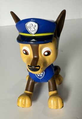 Paw Patrol CHASE figure Blue Uniform Front legs & head move Tail Pointing Up