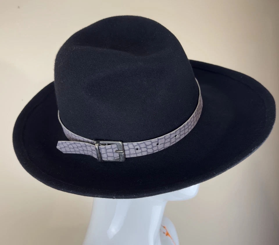 Sombrero Betmar Mujer Negro 100% Lana - Clásico Otoño/Invierno Esencial Foto 2 de 4