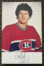 Robert Picard Early 1980s Montreal Canadiens Hockey Postcard Blank Back