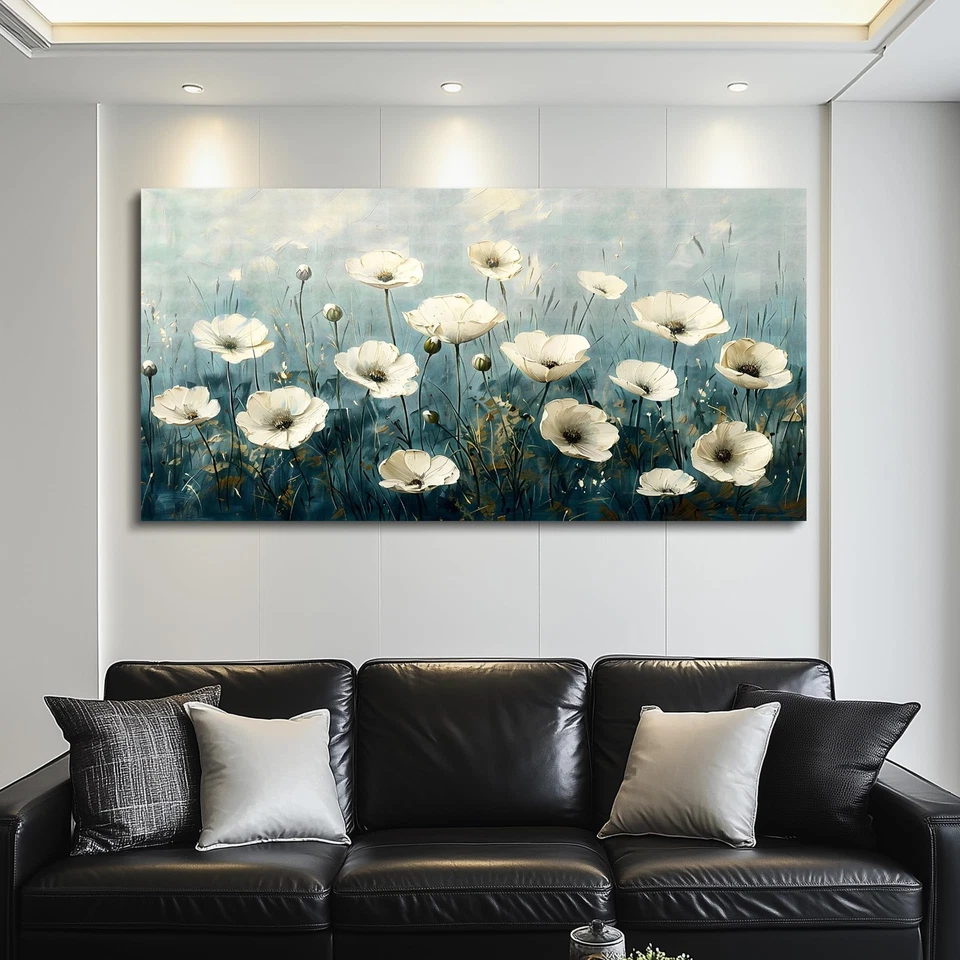 Decoración de pared de lona para dormitorio arte de pared grande para sala de estar oficina decoración... Foto 2 de 4