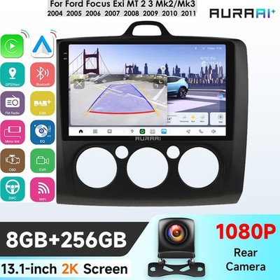 Für Ford Focus 2004-2011 EXI MT Autoradio Android CarPlay GPS Navi BT5.0 8+256GB