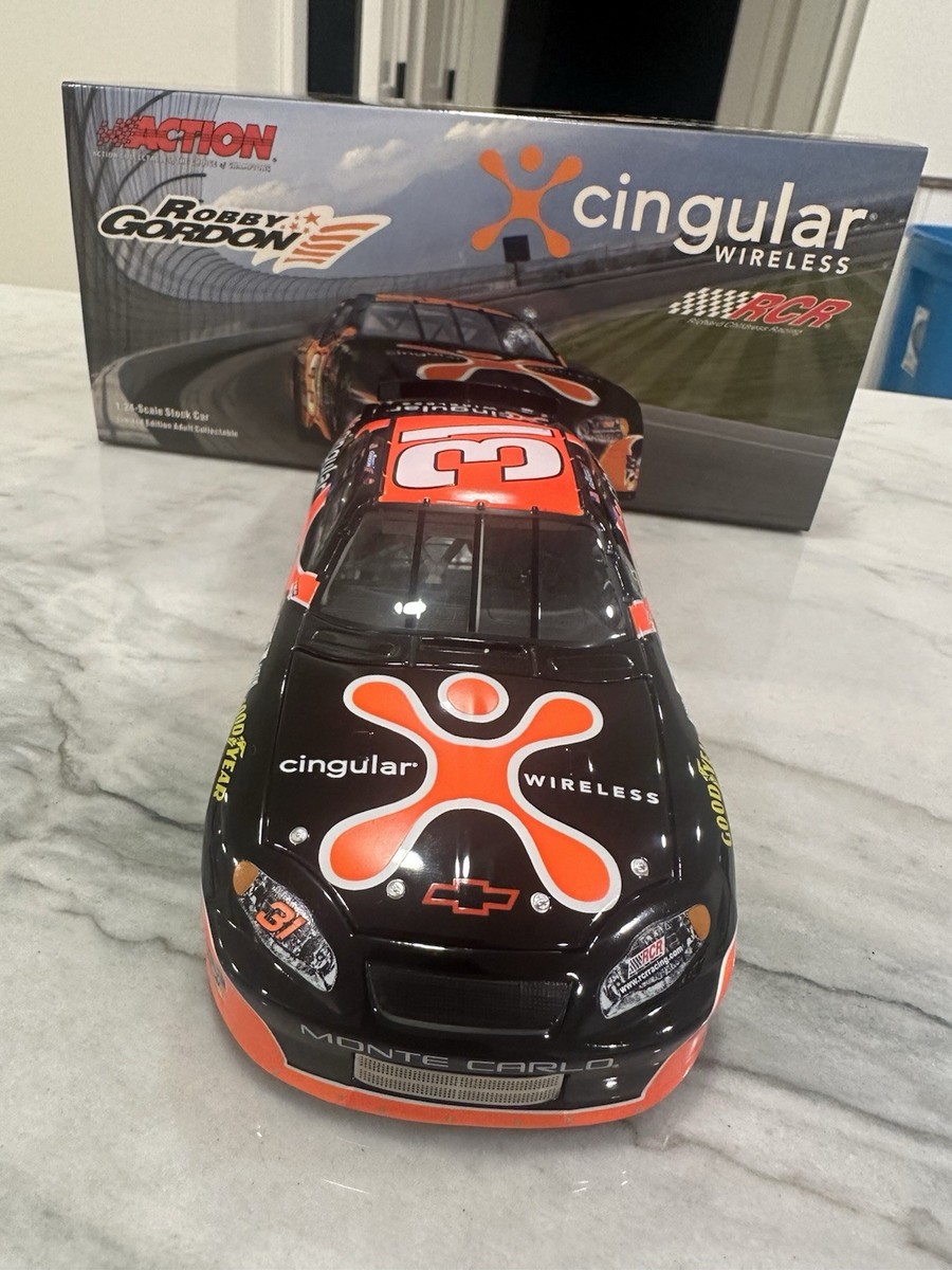 Robby Gordon 2004 Cingular Wireless Black Nascar 1/24 Diecast #31