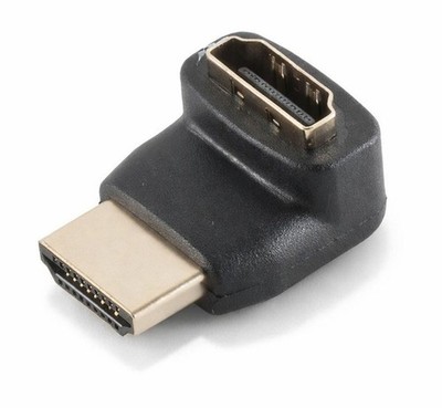 S-Impuls HDMI-Winkeladapter - Abgang oben - Goldkontakte - 4K2K kompatibel