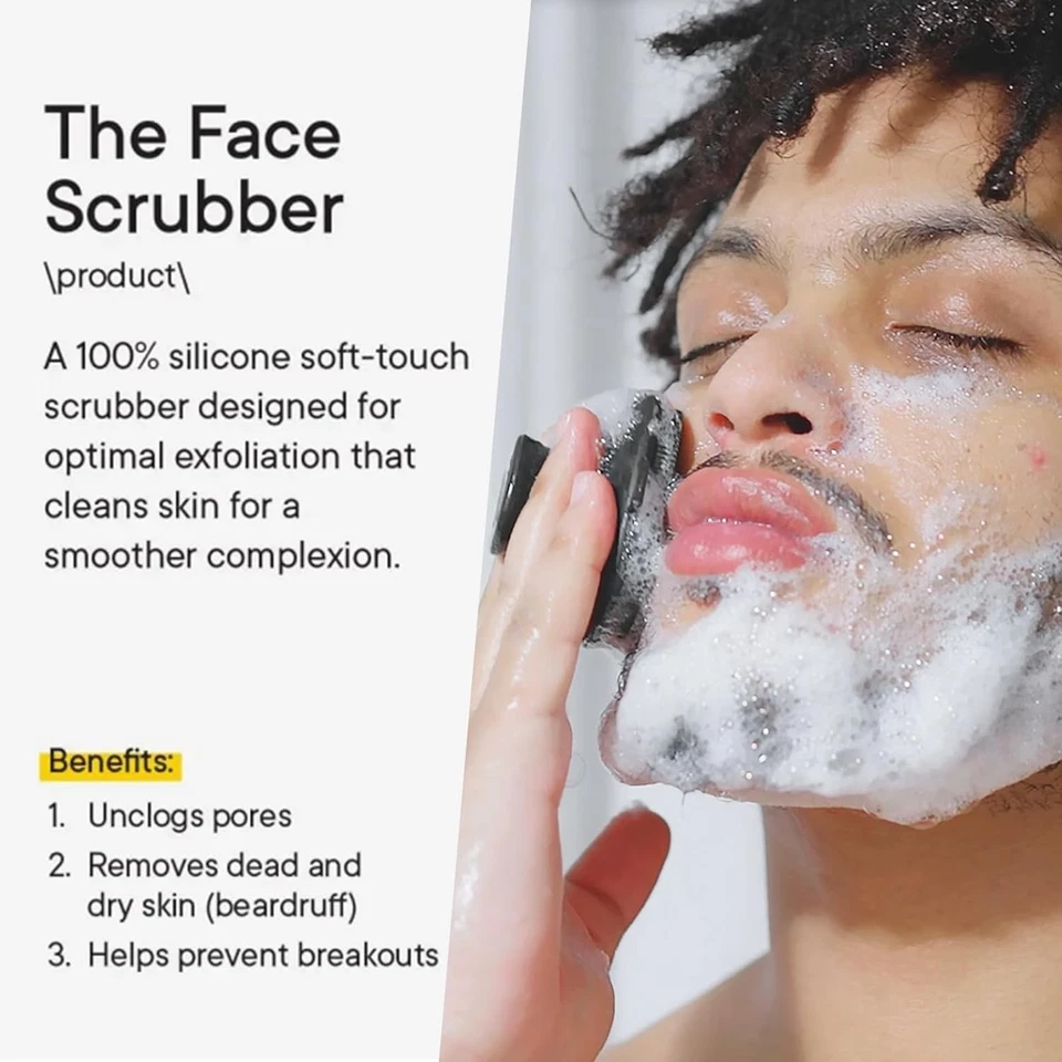 Lightweight Silicone Facial Cleansing Brush for Men - Gentle Exfoliation - Image 4 of 4