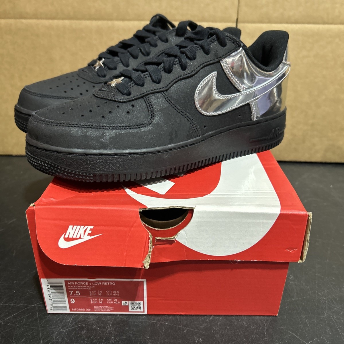 Nike Air Force 1 Low Retro ALL-STAR HF2885-001 MENS SIZE 7.5 BRAND