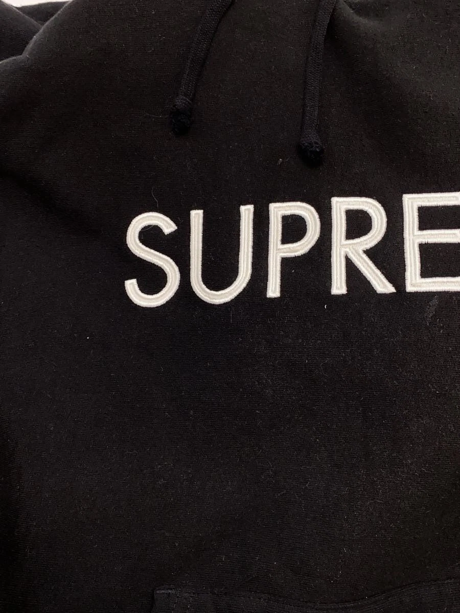 Felpa Supreme con cappuccio M cotone nero usata