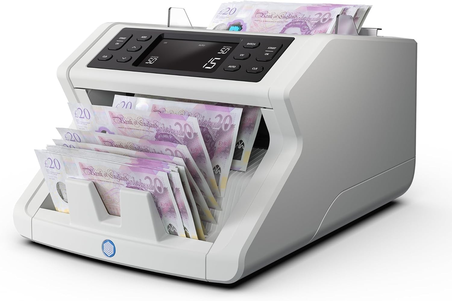 Safescan 2210 machine pour compter les billets triés au comptoir du magasin