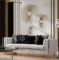 WeißEs Modernes Textil Sofa Wohnzimmer 3-Sitzer LuxuriöSe Polster Couch